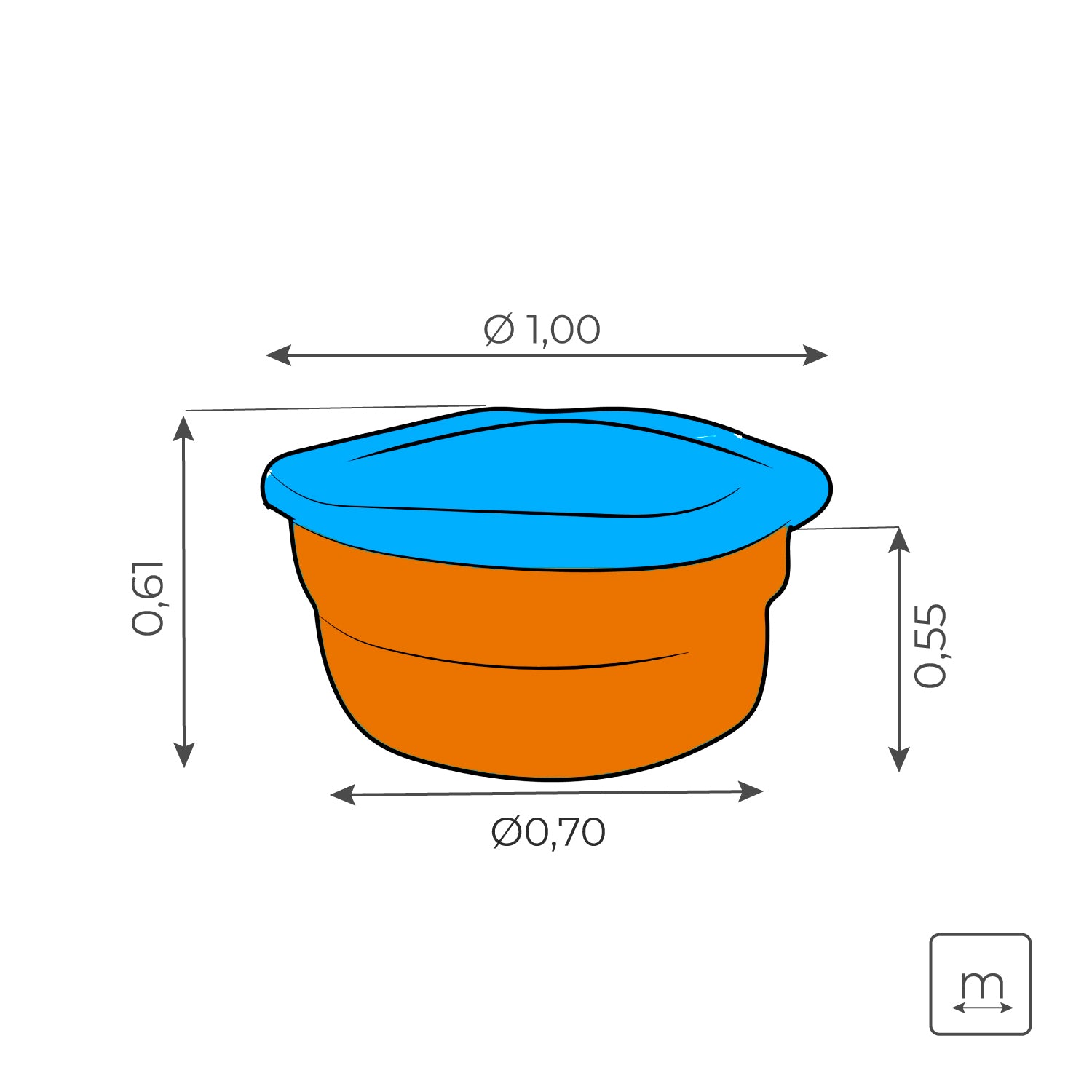 Caixa D'água em Fibra de Vidro 250 Litros
