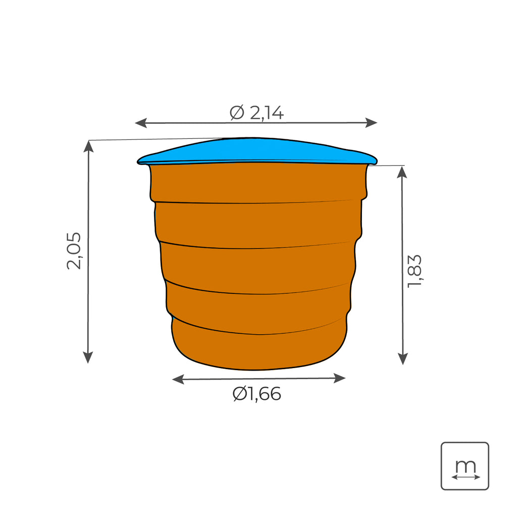 Caixa D'água em Fibra de Vidro 5000 Litros
