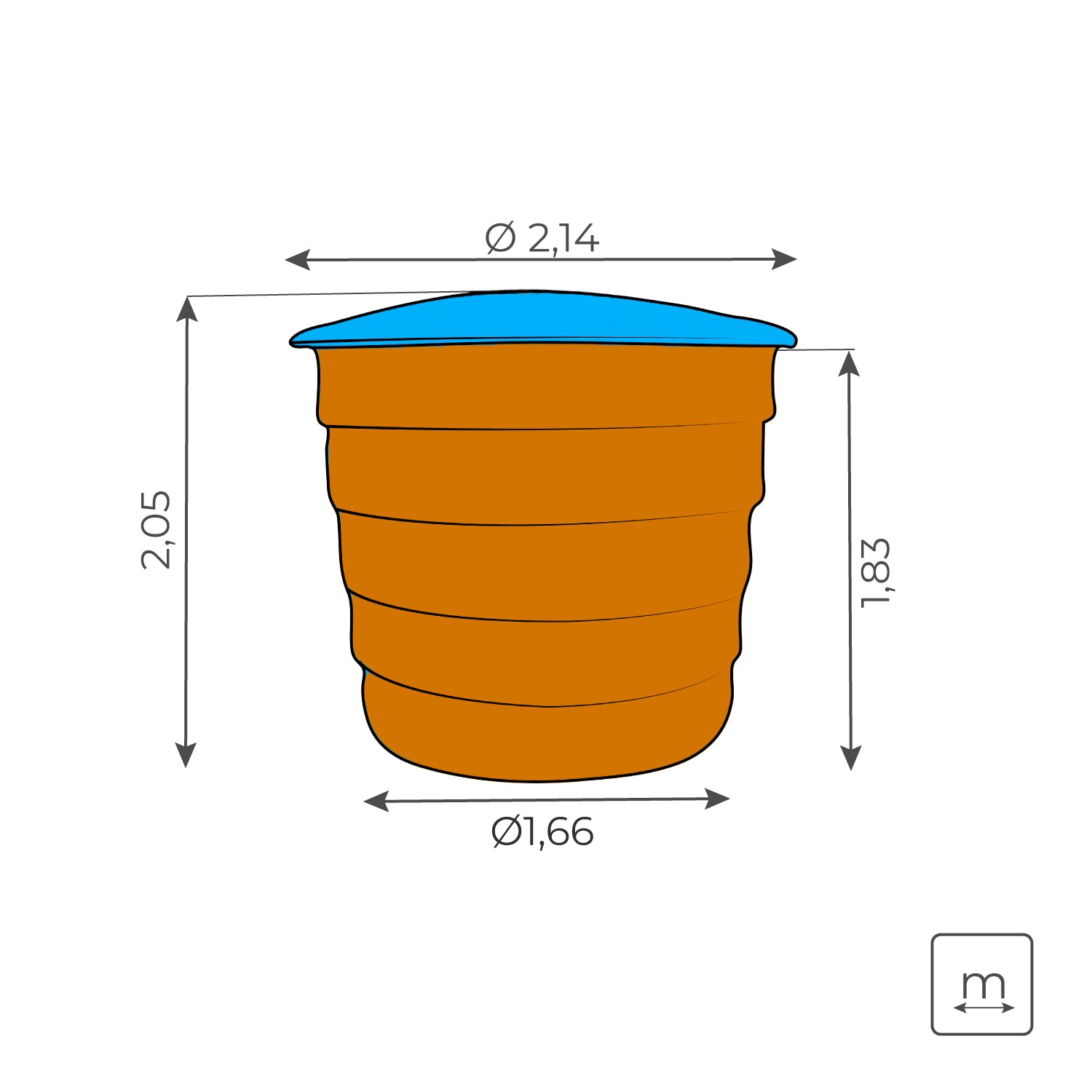 Caixa D'água em Fibra de Vidro 5000 Litros