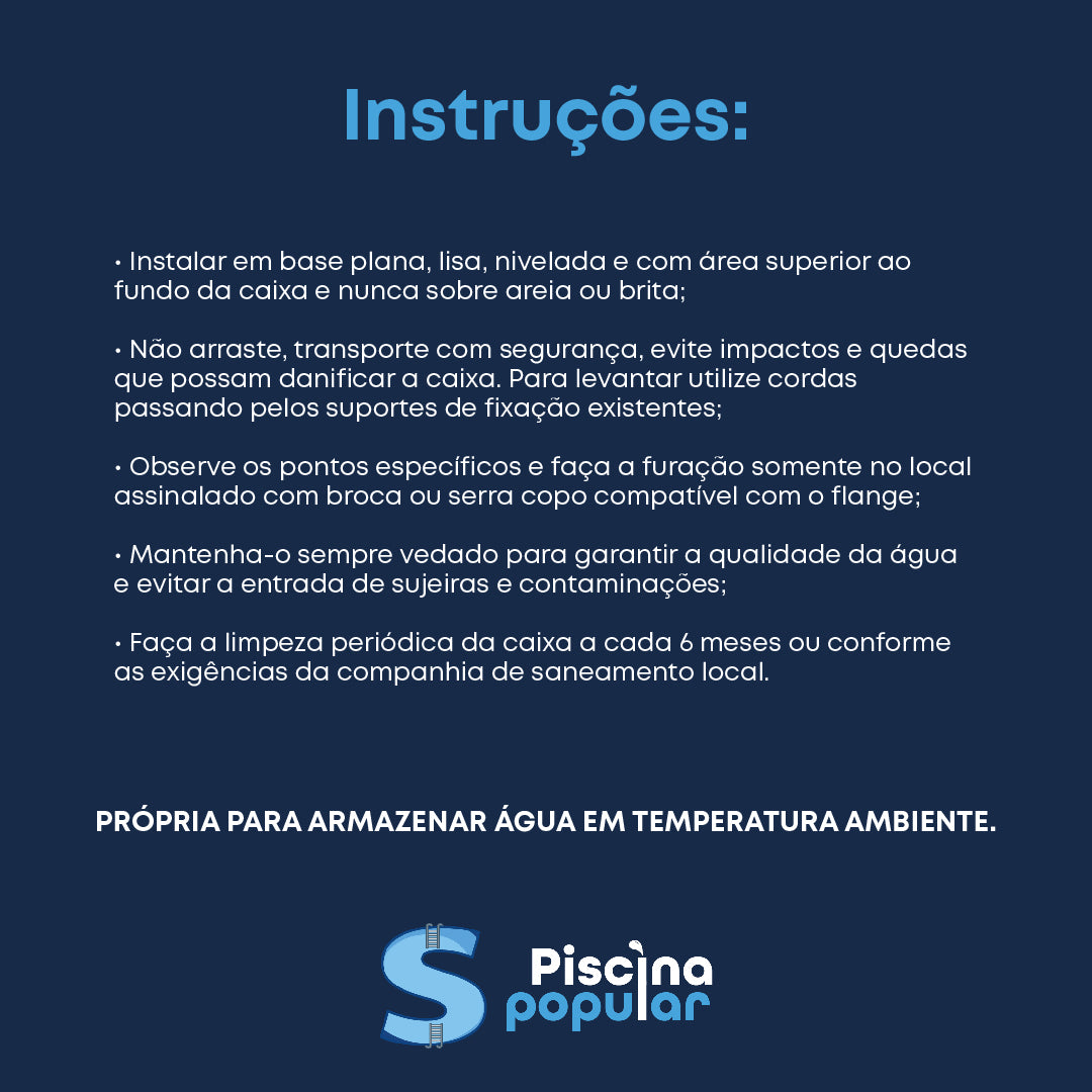 Caixa D'água em Fibra de Vidro 1000 Litros