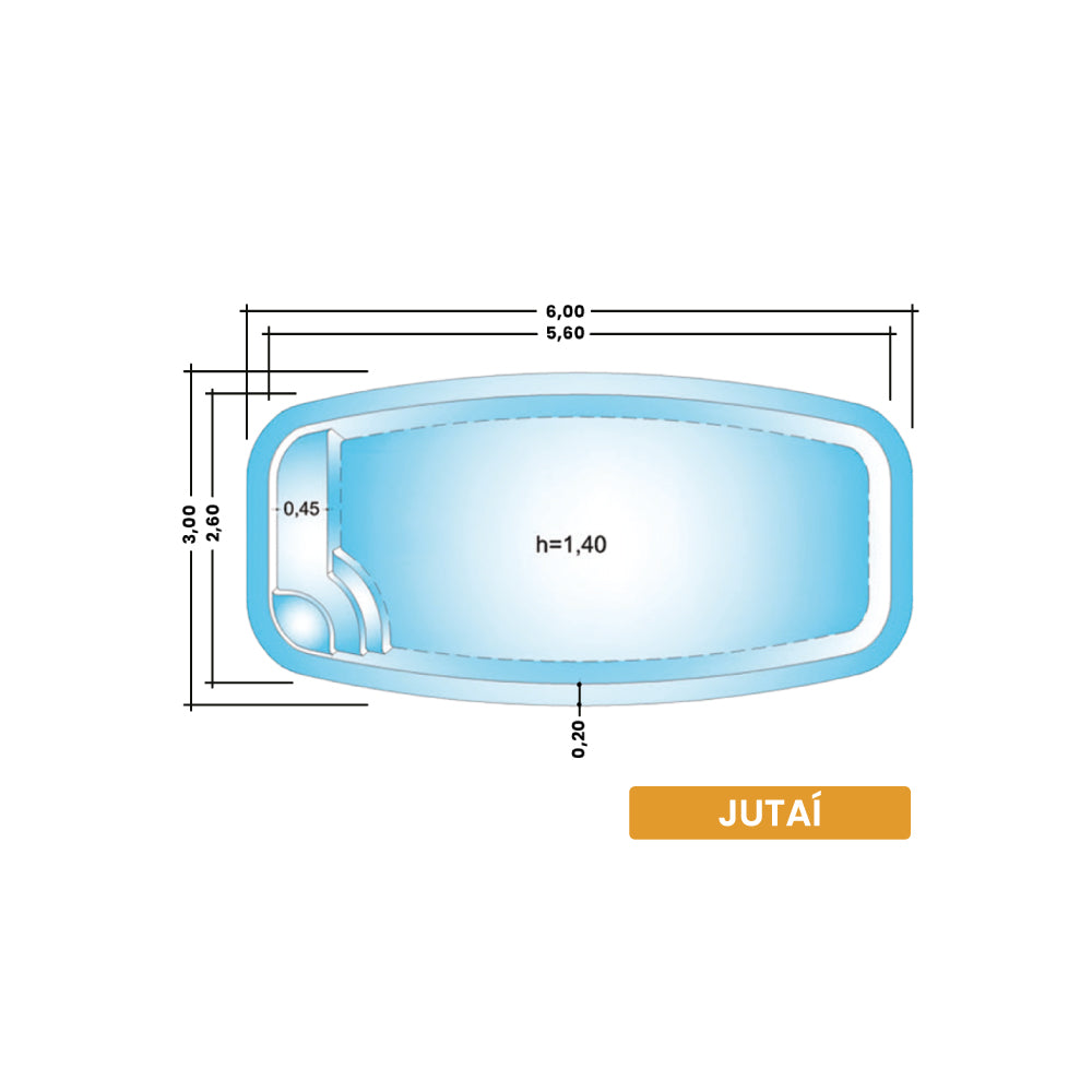 Casco Jutai 6 metros