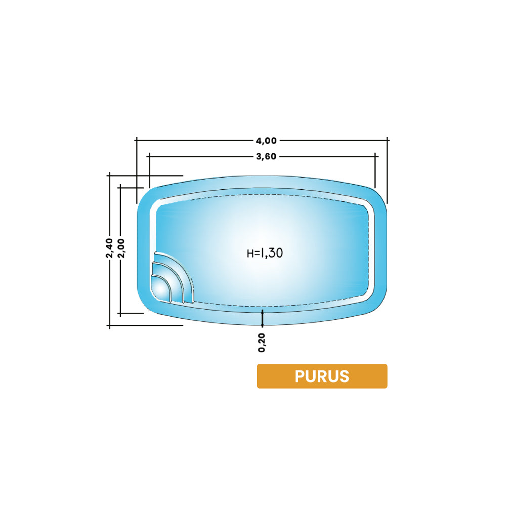 Casco Purus 4 metros